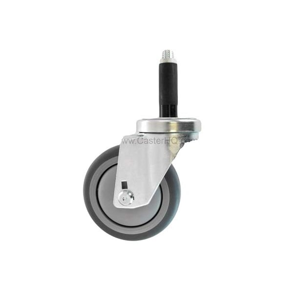Casterhq 3"x1-1/4" Swivel Caster, Gray Thermo Plastic Rubber Wheel, 3/4" Ex HDLDTPR314-34 - main